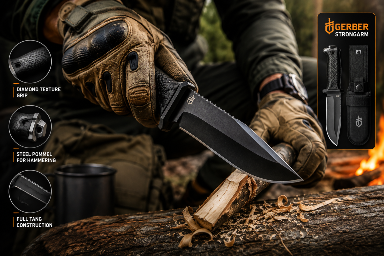 surviving knife for camping
