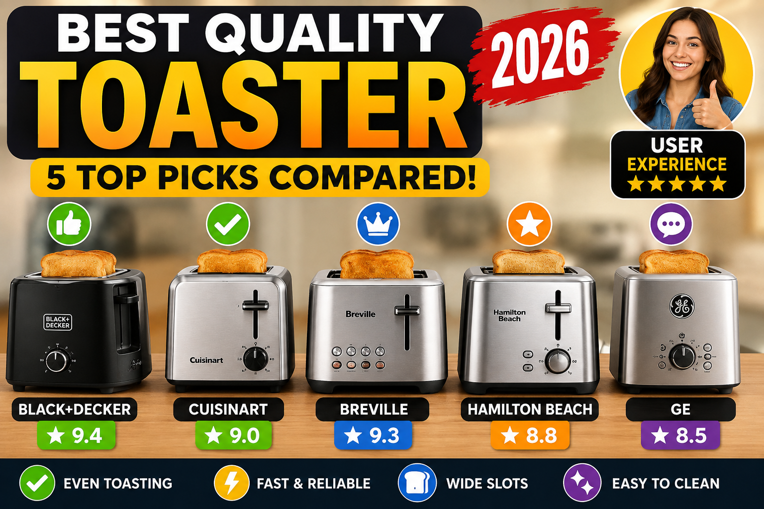 Quality toaster