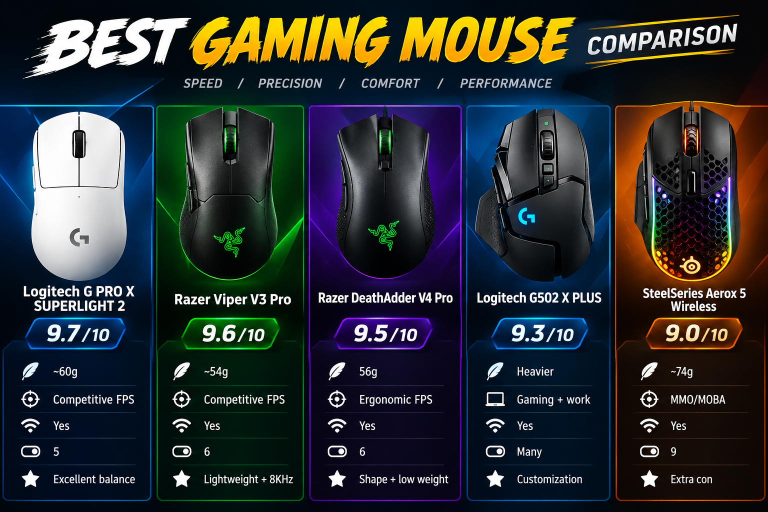 best gaming mouse review 2026