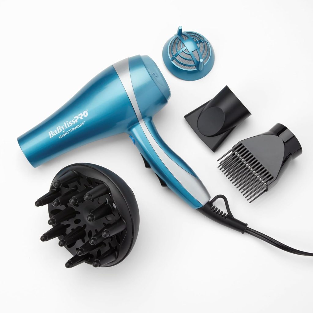 BaBylissPRO Nano Titanium 2000-Watt Blow Dryer with Concentrator Nozzle